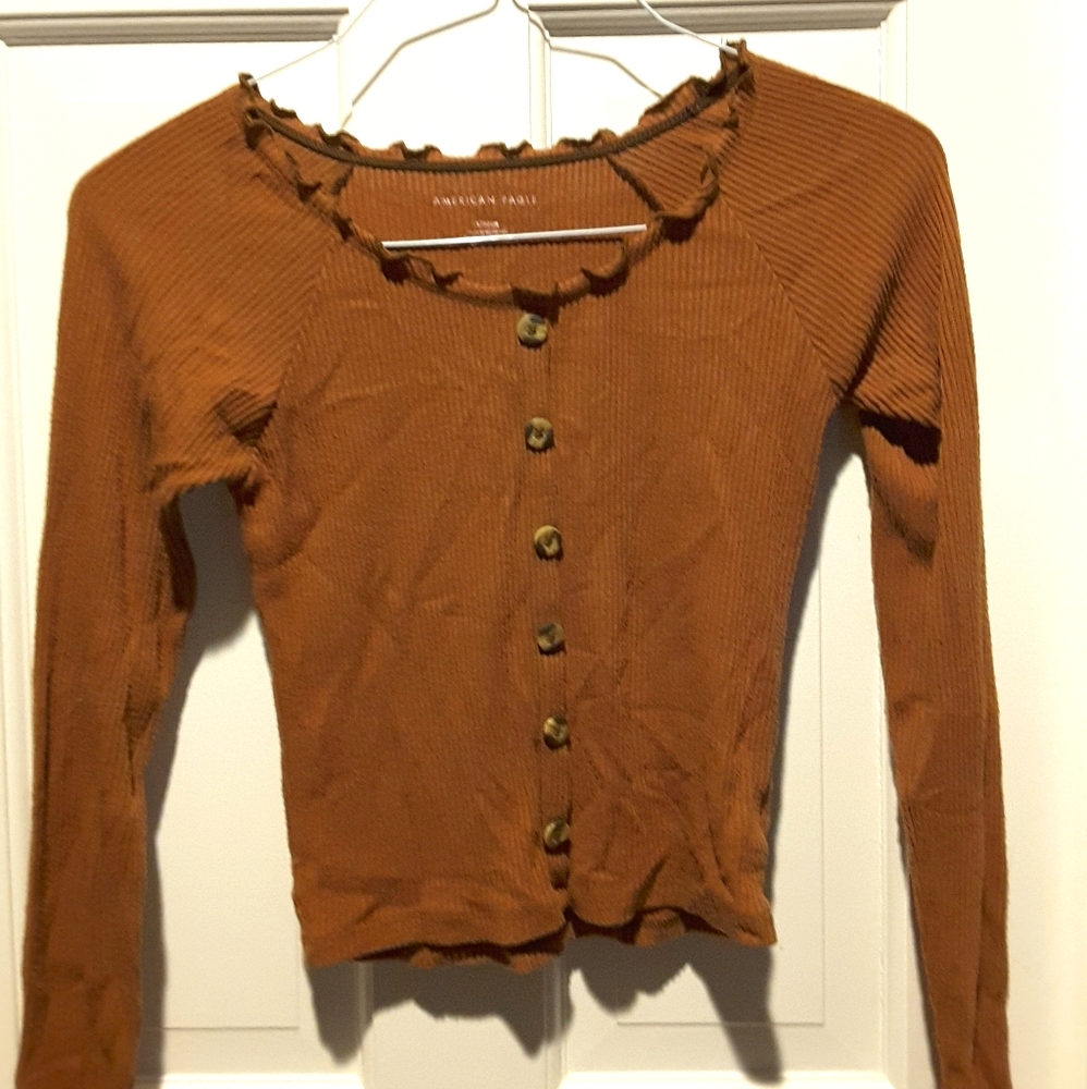 American Eagle sweater brown small